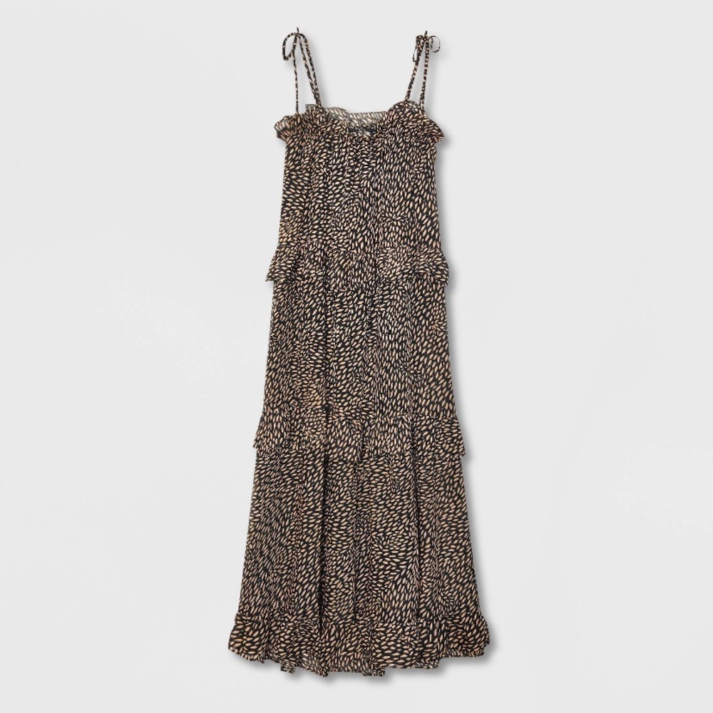 Spotted maxi dress